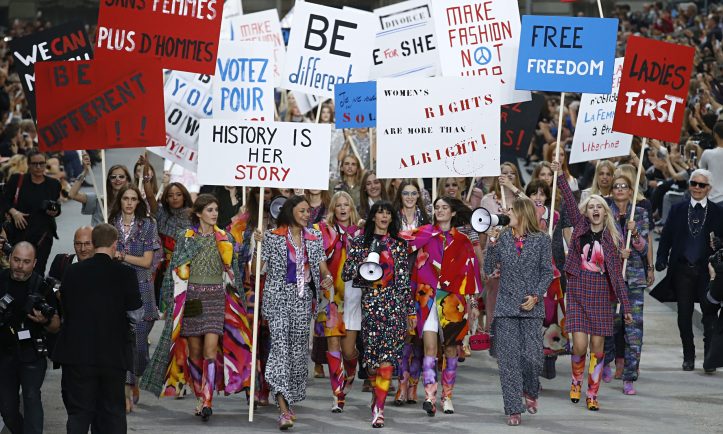 Karl Lagerfeld's Chanel catwalk show.