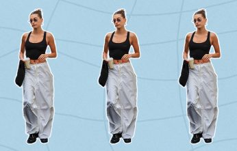 hailey-bieber-parachute-pants